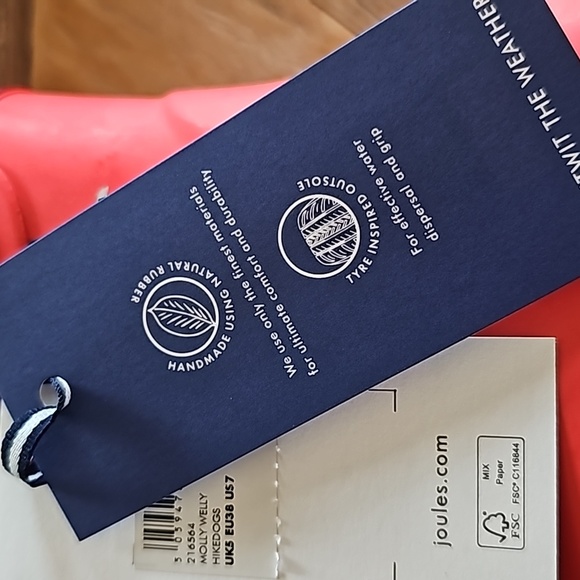 New JOULES  Molly Welly Hikedogs rubber waterproof boots wellies!  7 - Picture 10 of 10